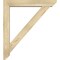 Ekena Millwork Traditional Slat Rough Sawn Bracket w/ Offset Brace, Douglas Fir, 6"W x 34"D x 38"H BKT0604X34X38TRA06RDF - alternate 3